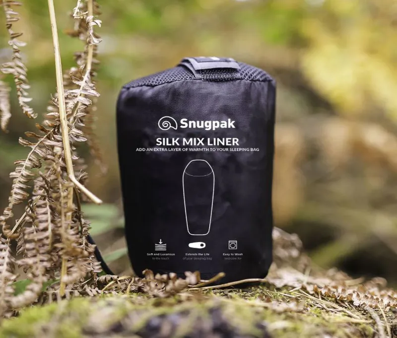 Snugpak Silk Mix Sleeping Bag Liner WGTE in Black-1